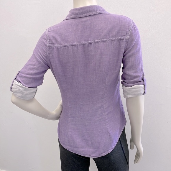 Lilac Button Down Long Sleeve - Picture 3 of 12